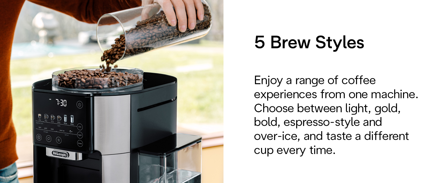 De'Longhi TrueBrew Drip Coffee Maker with 40 oz Carafe