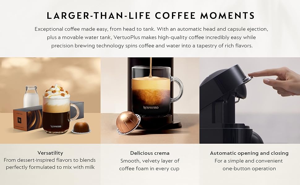 Nespresso Vertuo Plus Coffee and Espresso Maker by De'Longhi