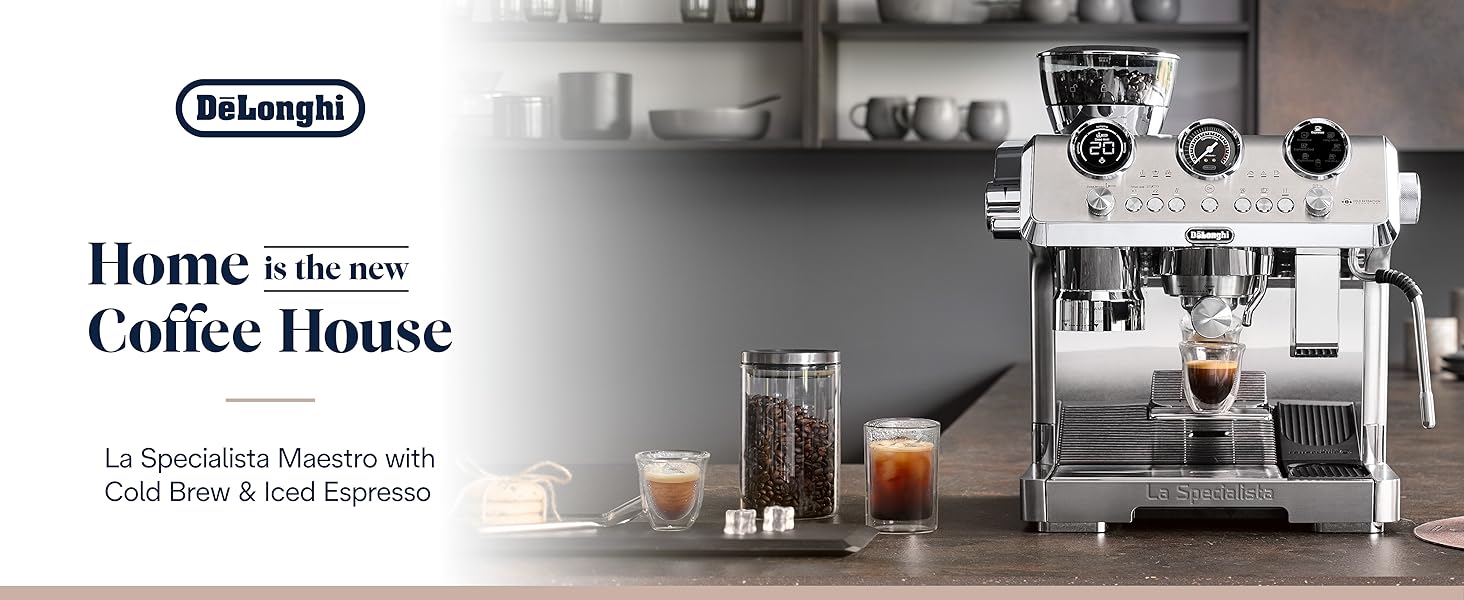 De'Longhi La Specialista Maestro Espresso Machine with Grinder