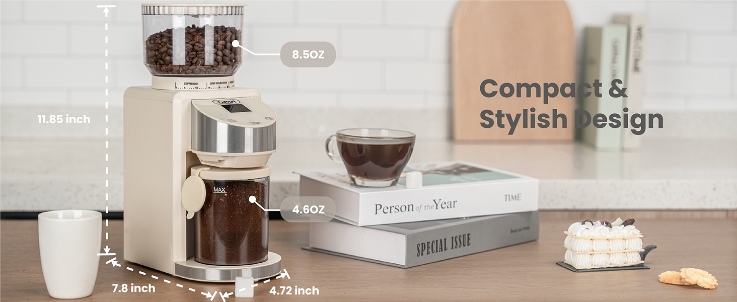 Gevi Electric Burr Coffee Grinder – 35 Settings for Espresso