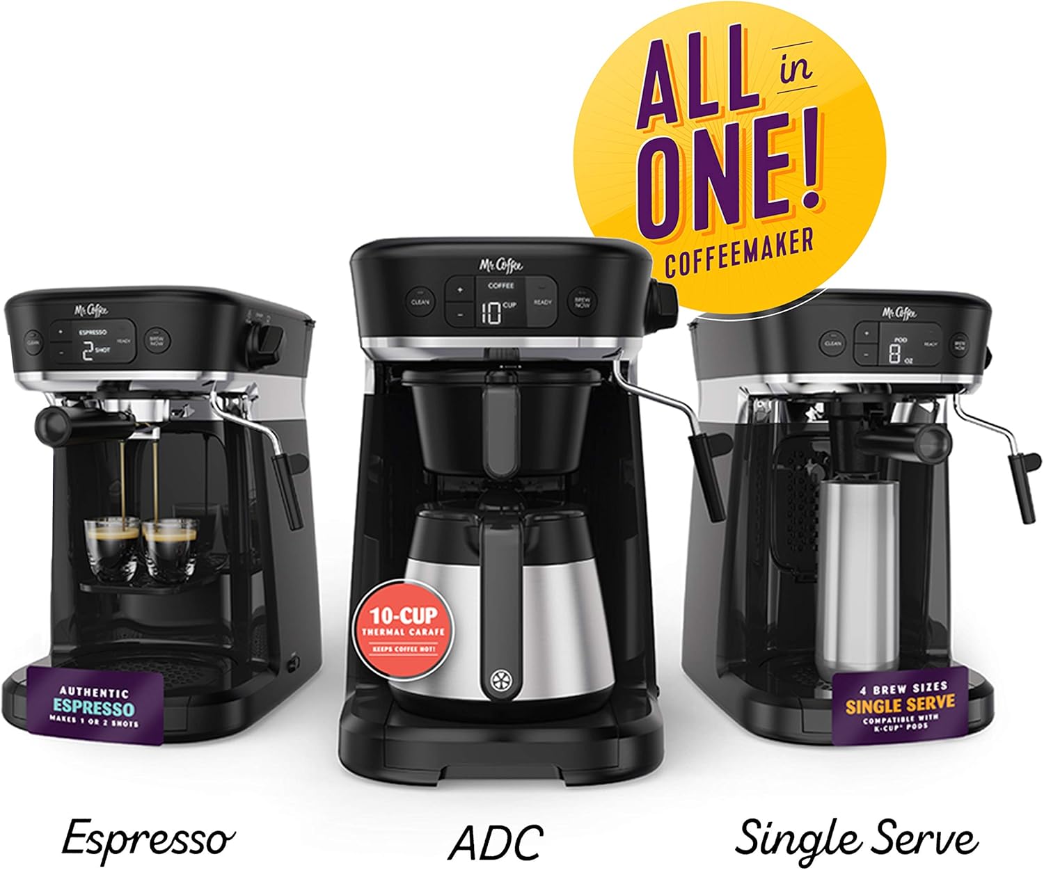 Mr. Coffee All-in-One Occasions Specialty Pods Coffee Maker