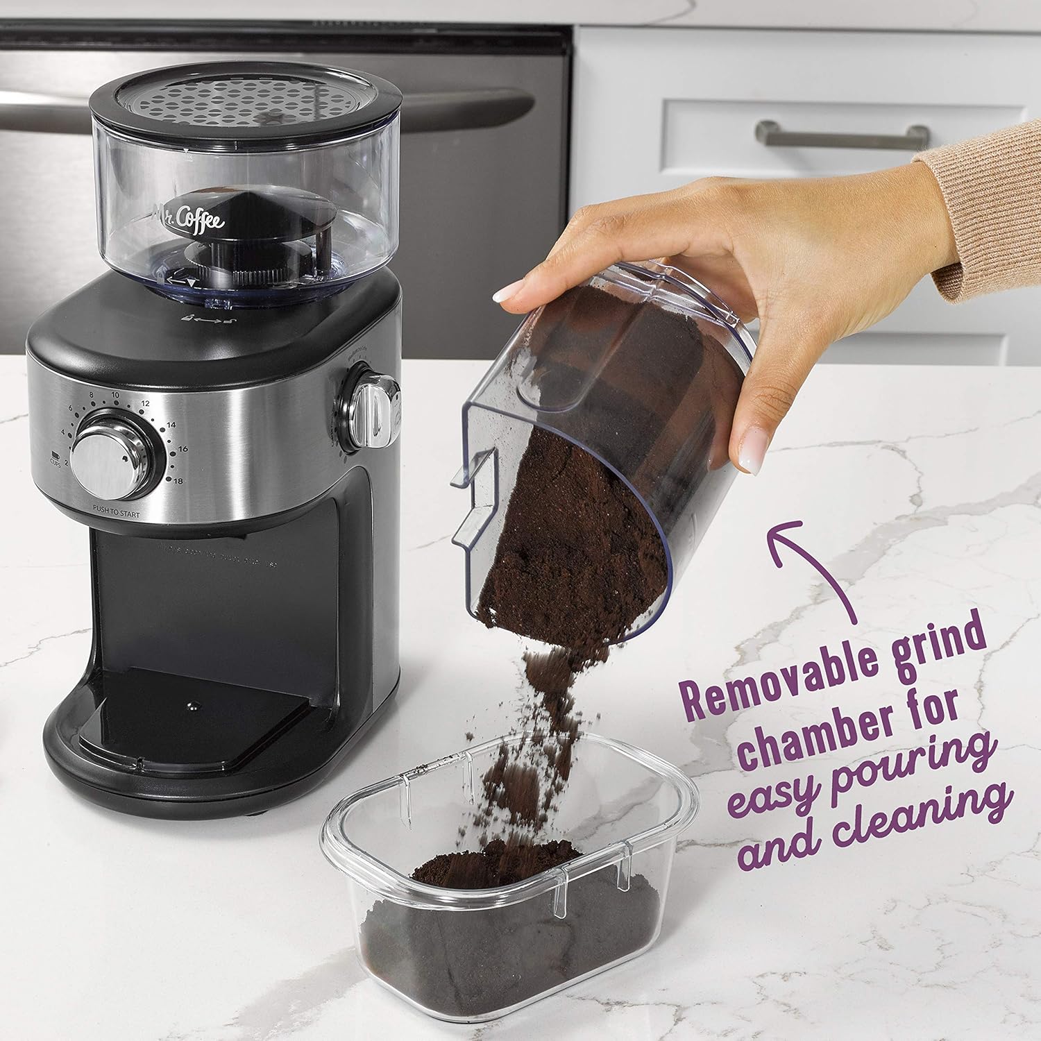 Mr. Coffee Automatic Burr Coffee Grinder
